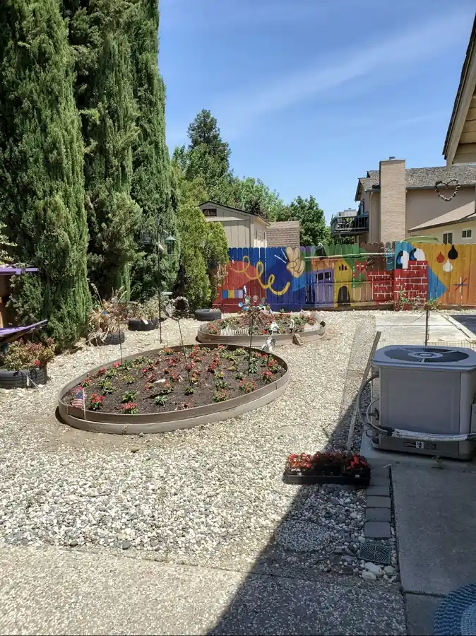 Elegant garden landscaping project by Green Oaks Landscape in Elk Grove, California